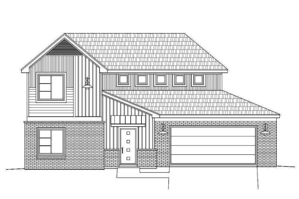 Home Plan Front Elevation of this 3-Bedroom,2622 Sq Ft Plan -196-1058