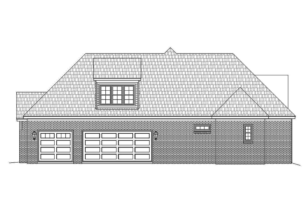 Home Plan Right Elevation of this 3-Bedroom,3452 Sq Ft Plan -196-1075