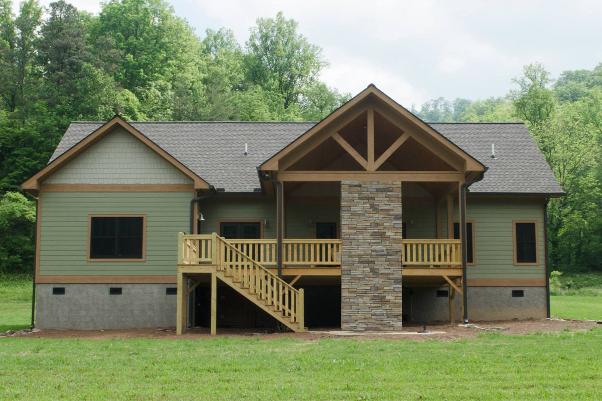Rear View of this 3-Bedroom,2600 Sq Ft Plan -2600
