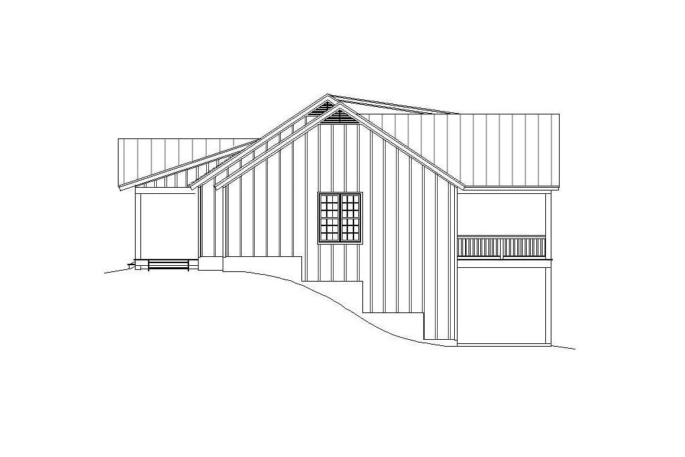 Home Plan Right Elevation of this 2-Bedroom,2347 Sq Ft Plan -196-1097