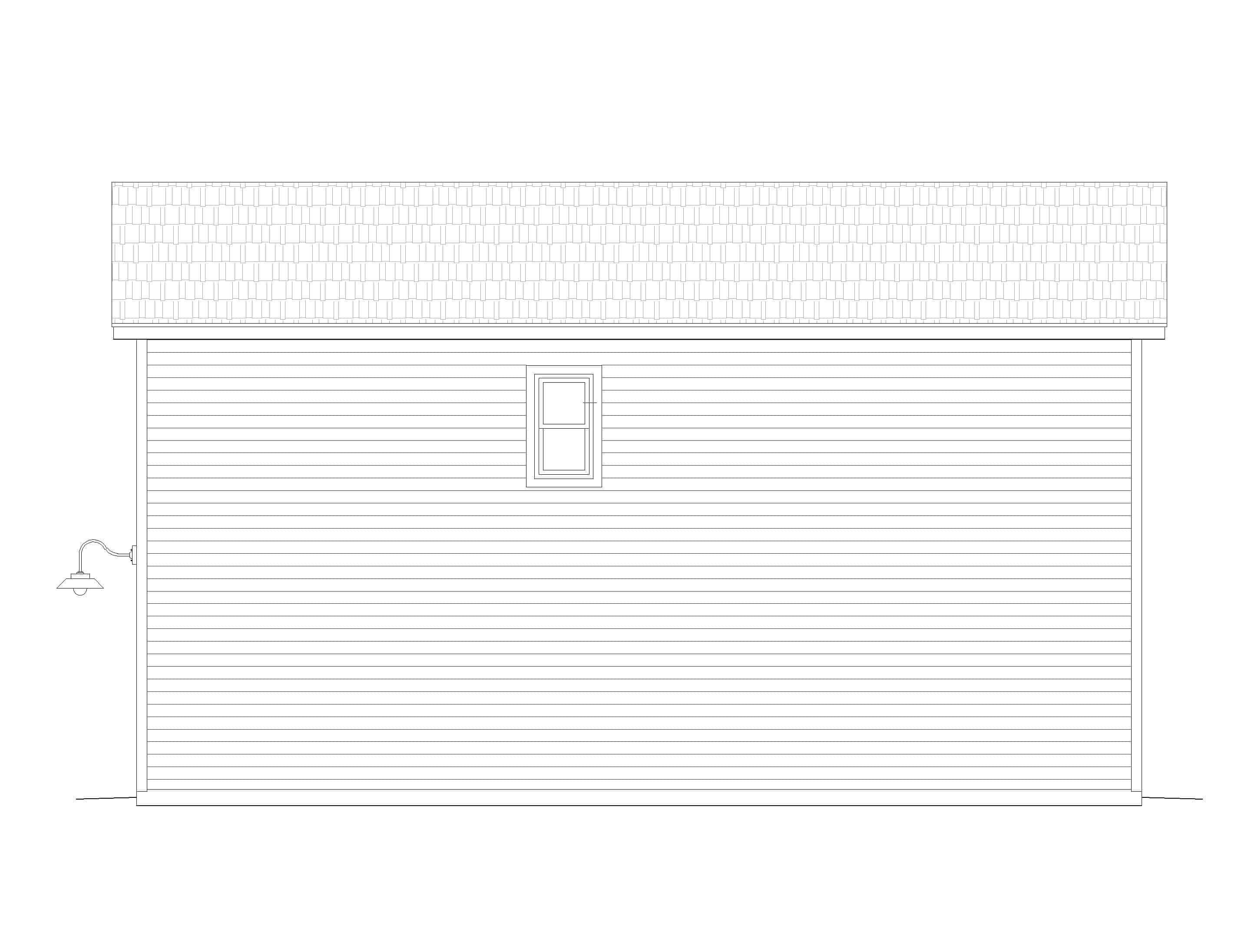 Home Plan Left Elevation of this 0-Bedroom,561 Sq Ft Plan -196-1099