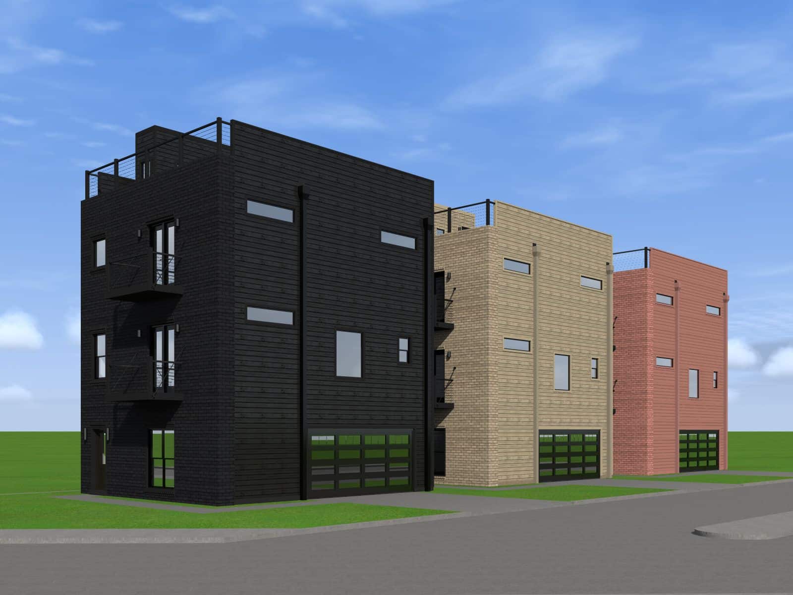 Rear View of this 2-Bedroom, 1680 Sq Ft Plan - 196-1102