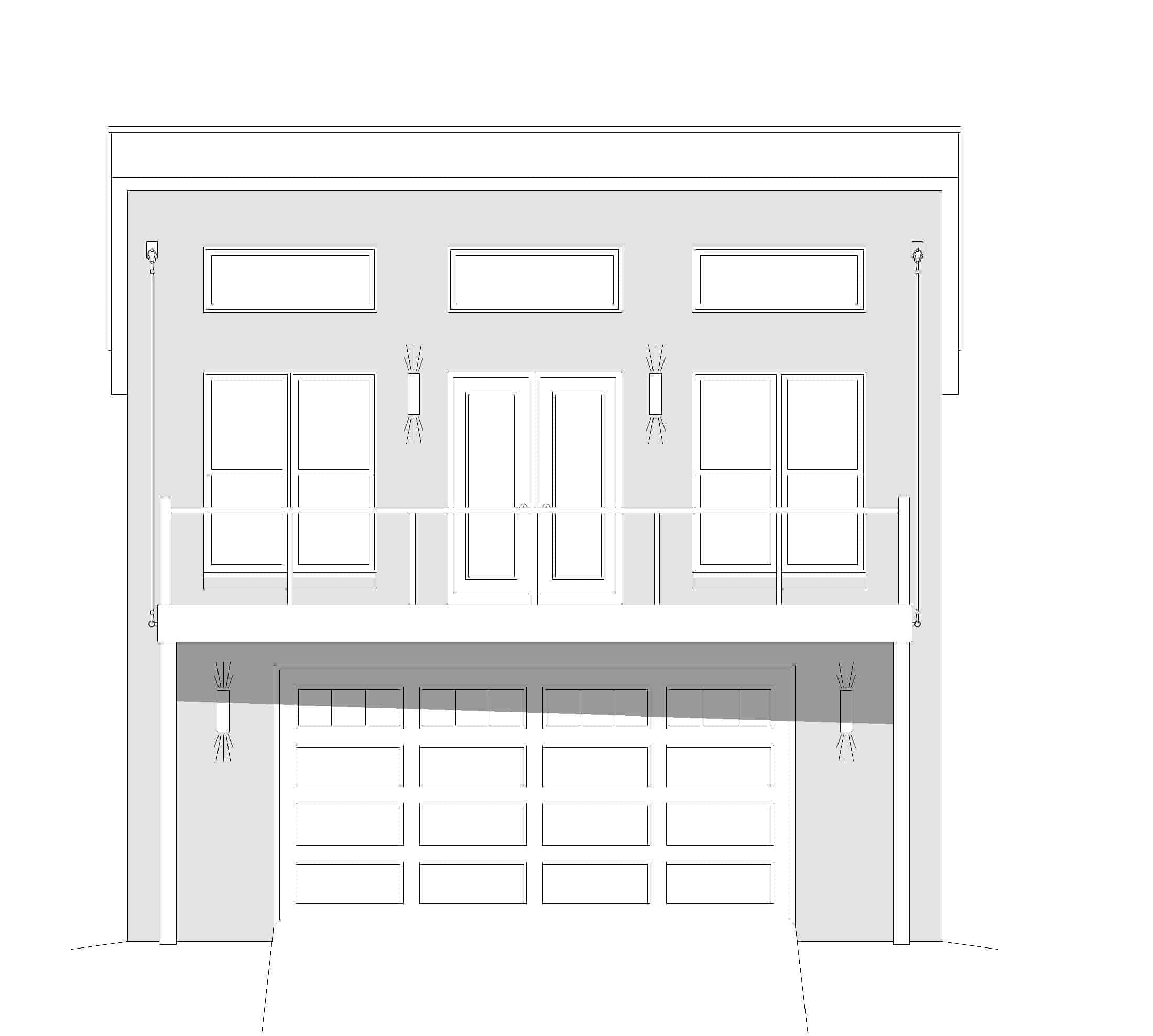 Home Plan Front Elevation of this 1-Bedroom,831 Sq Ft Plan -196-1103