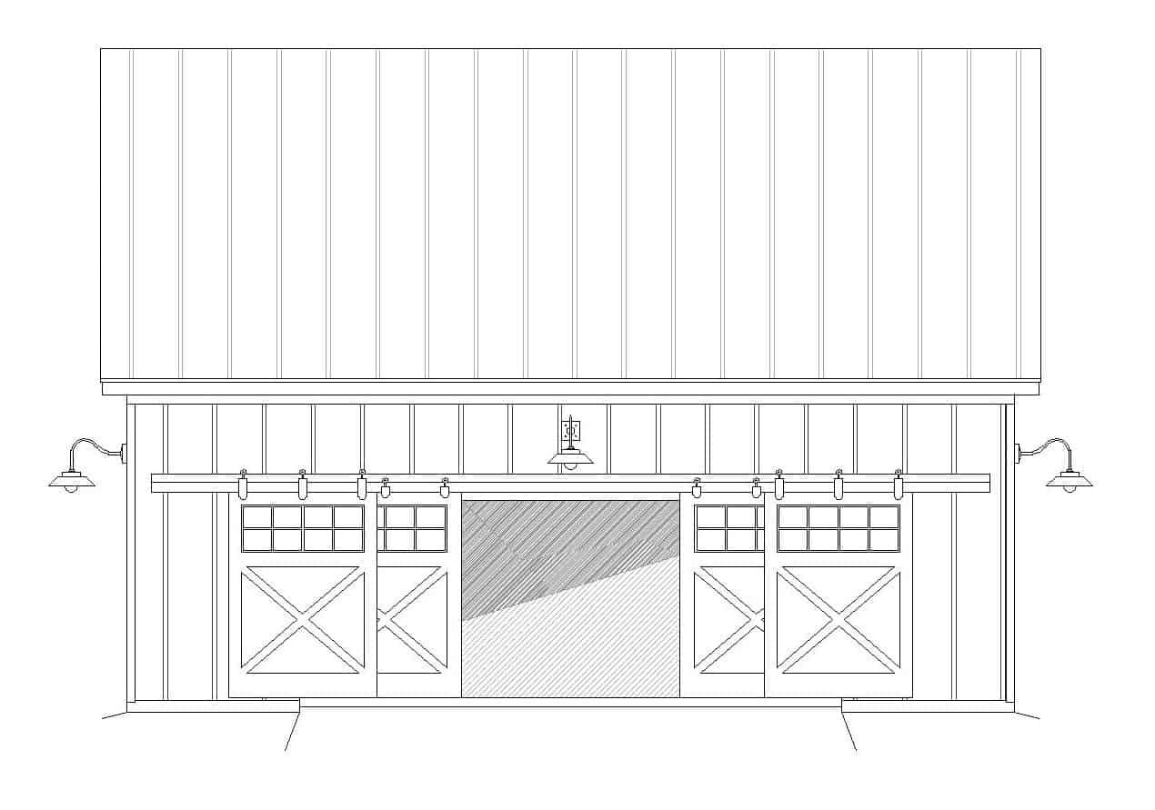 Home Plan Front Elevation of this 0-Bedroom,1857 Sq Ft Plan -196-1119