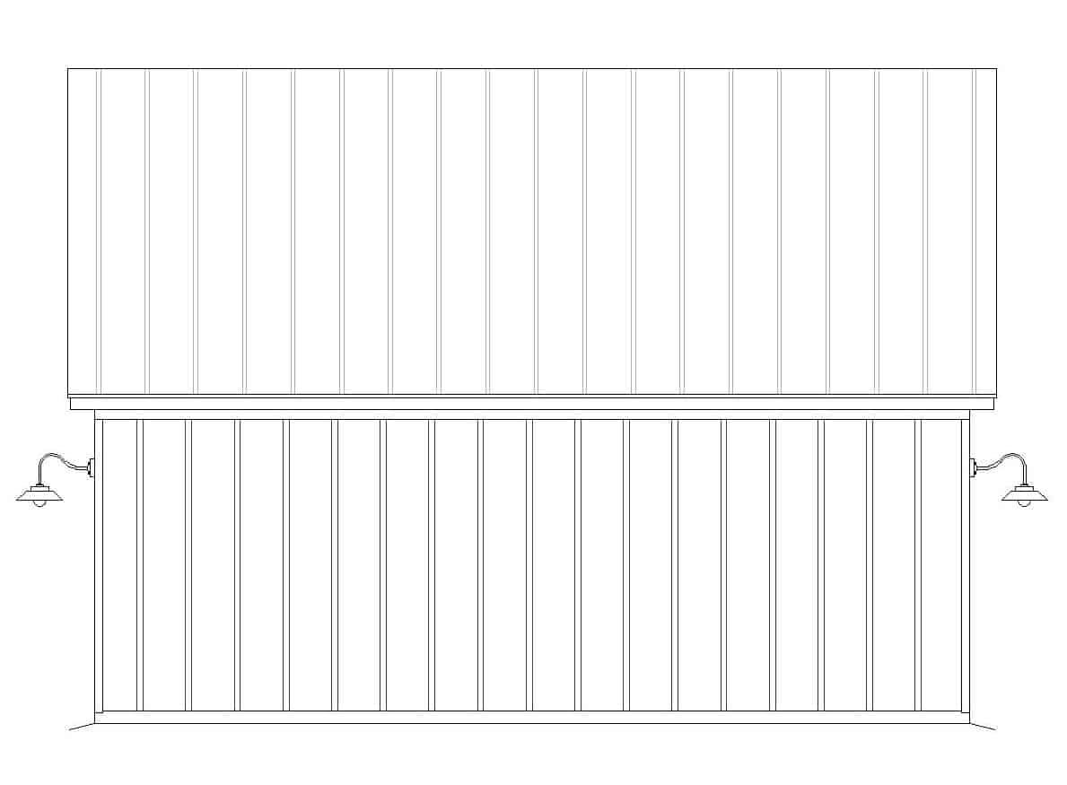 Home Plan Rear Elevation of this 0-Bedroom,1857 Sq Ft Plan -196-1119