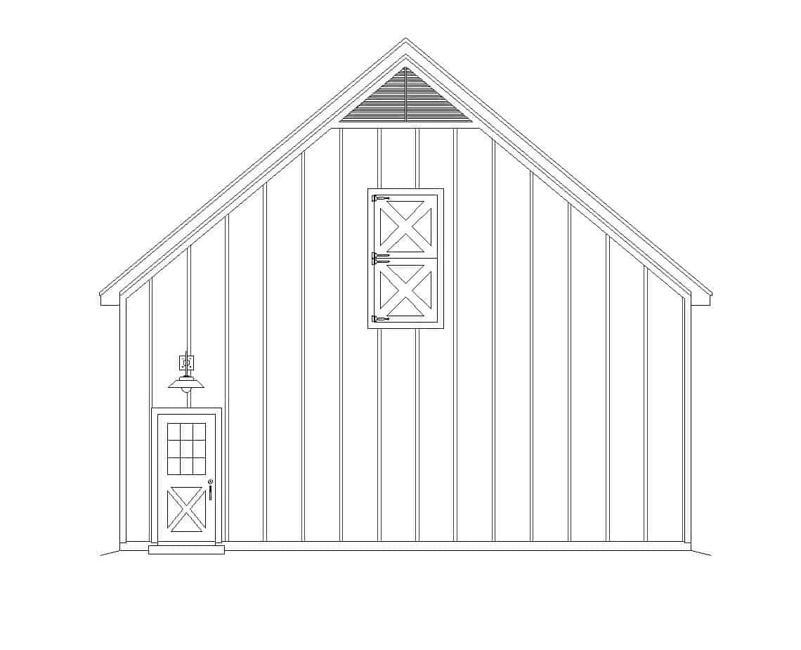 Home Plan Right Elevation of this 0-Bedroom,1857 Sq Ft Plan -196-1119