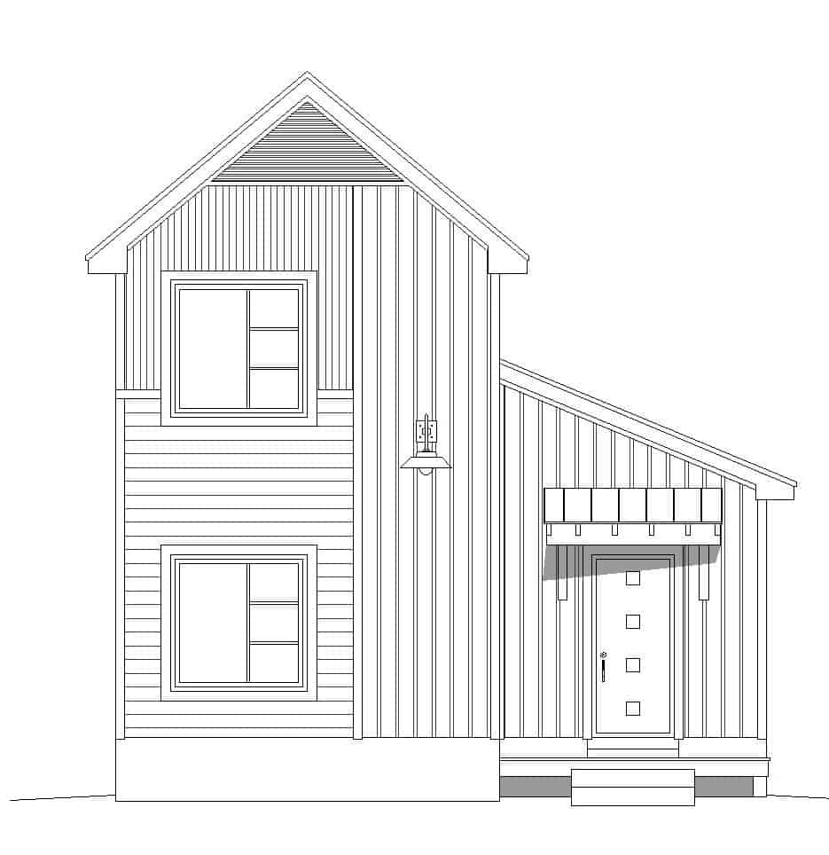 Home Plan Front Elevation of this 3-Bedroom,1880 Sq Ft Plan -196-1122