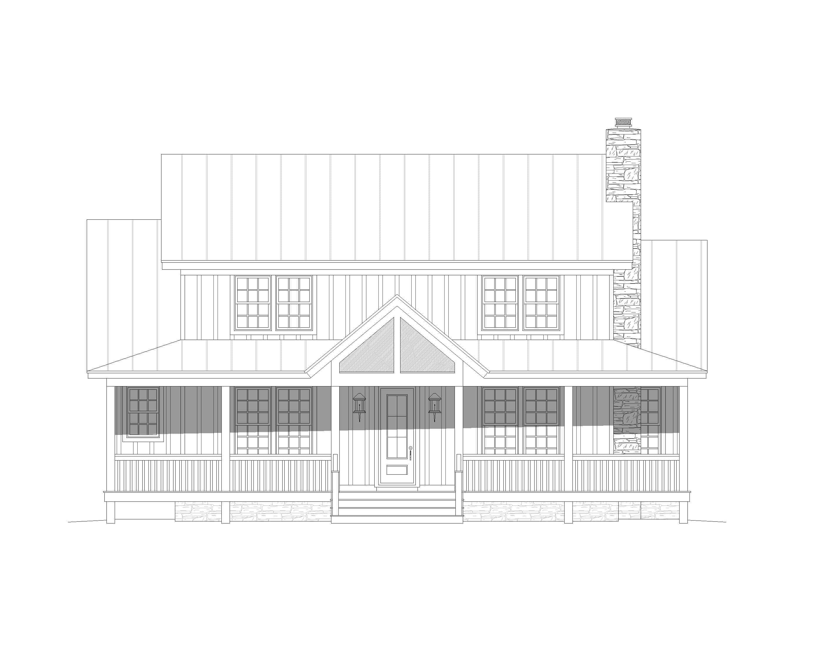 Home Plan Front Elevation of this 3-Bedroom,2388 Sq Ft Plan -196-1125