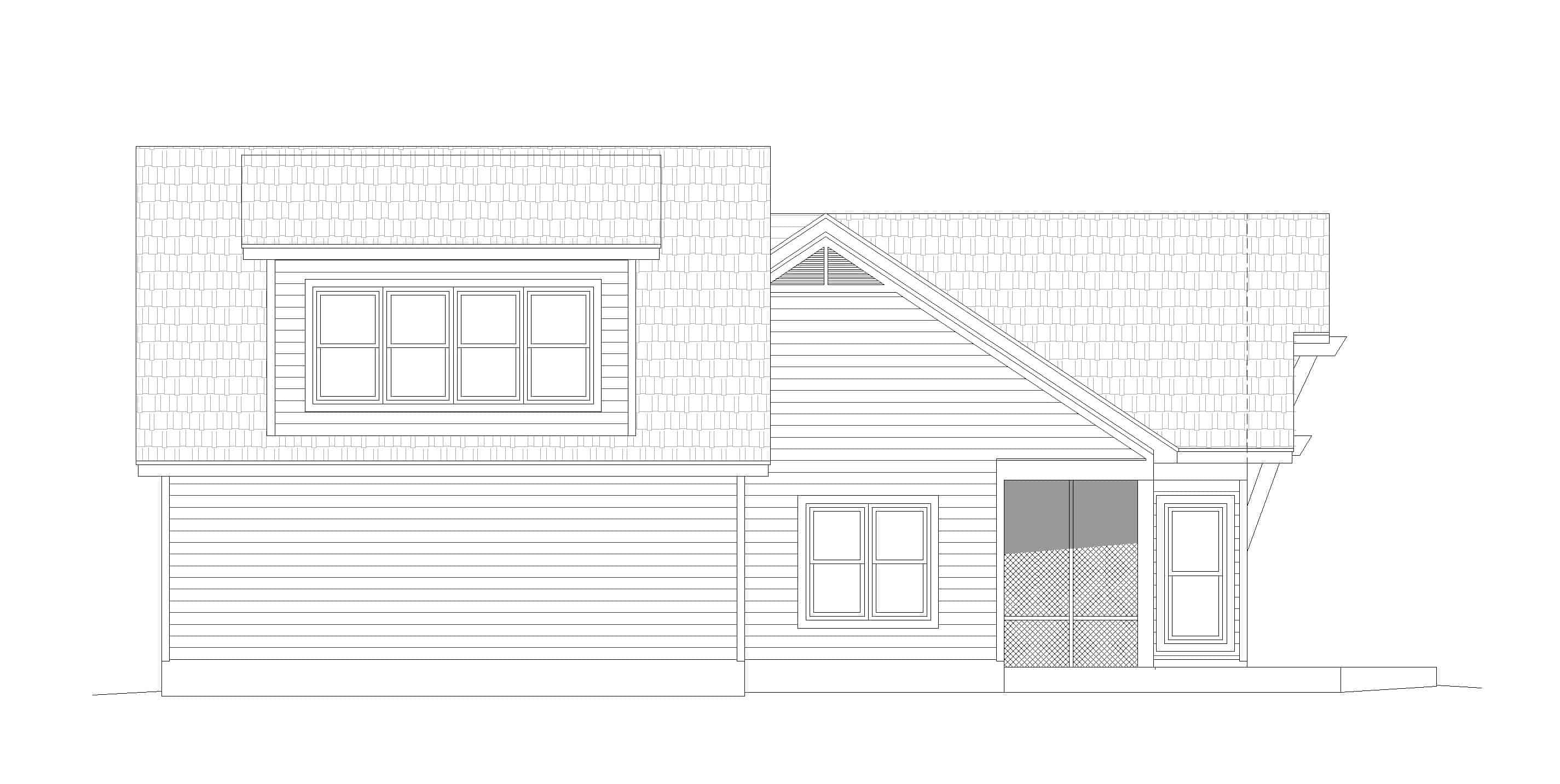 Home Plan Right Elevation of this 2-Bedroom,1761 Sq Ft Plan -196-1128