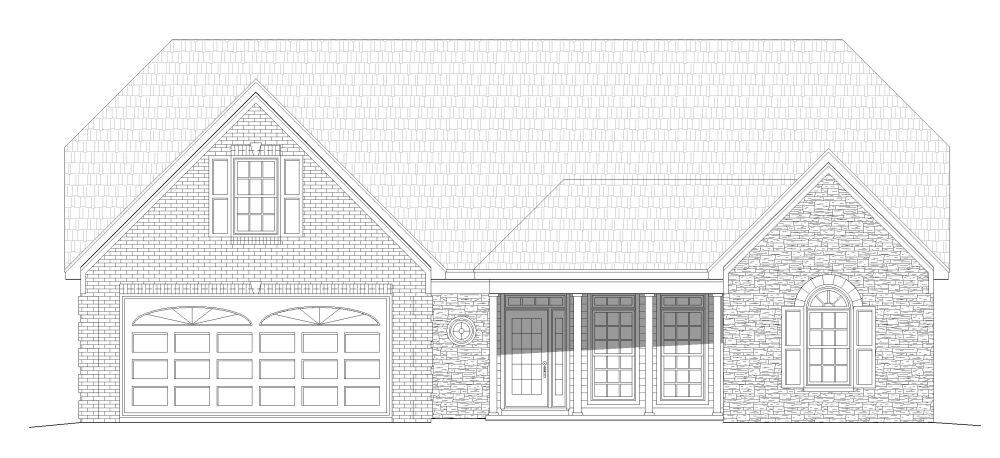 Home Plan Front Elevation of this 3-Bedroom,2478 Sq Ft Plan -196-1144