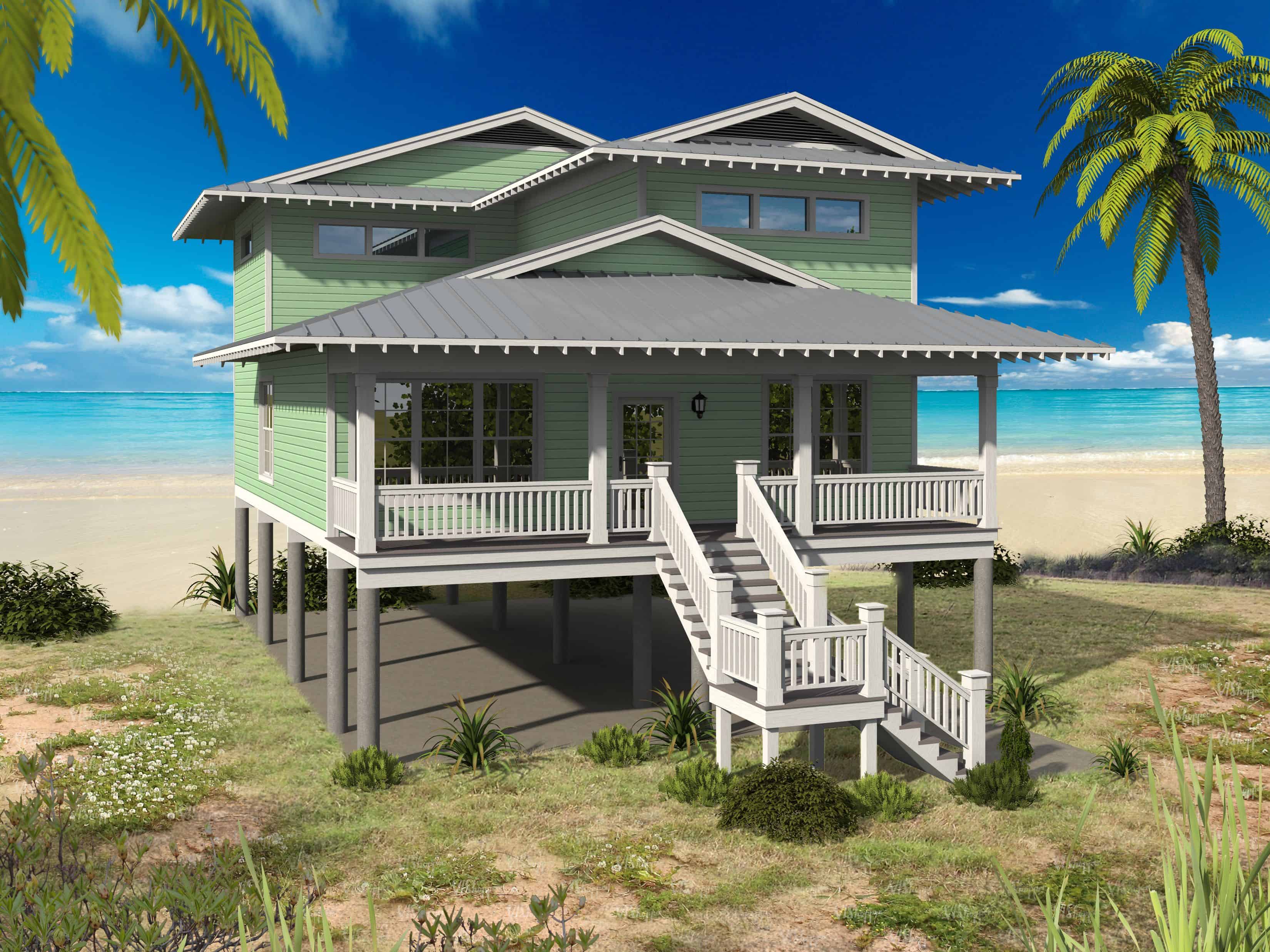 Front View of this 5-Bedroom, 2310 Sq Ft Plan - 196-1155