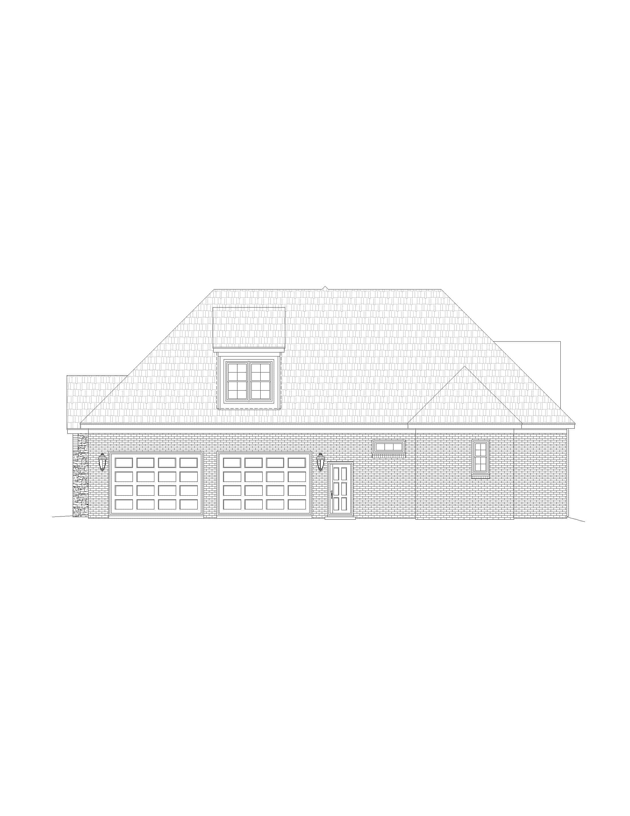 Home Plan Right Elevation of this 3-Bedroom,3447 Sq Ft Plan -196-1161