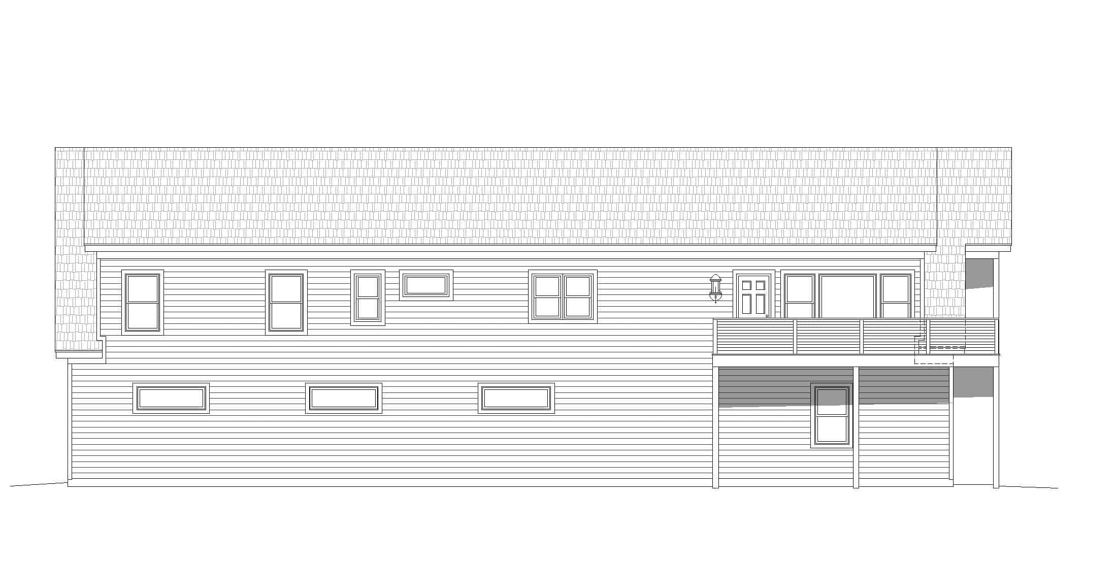 Home Plan Rear Elevation of this 2-Bedroom,2500 Sq Ft Plan -196-1175