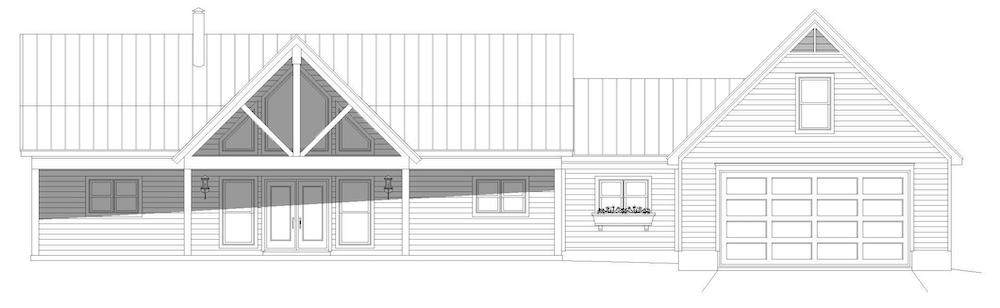 Home Plan Front Elevation of this 2-Bedroom,1677 Sq Ft Plan -196-1200