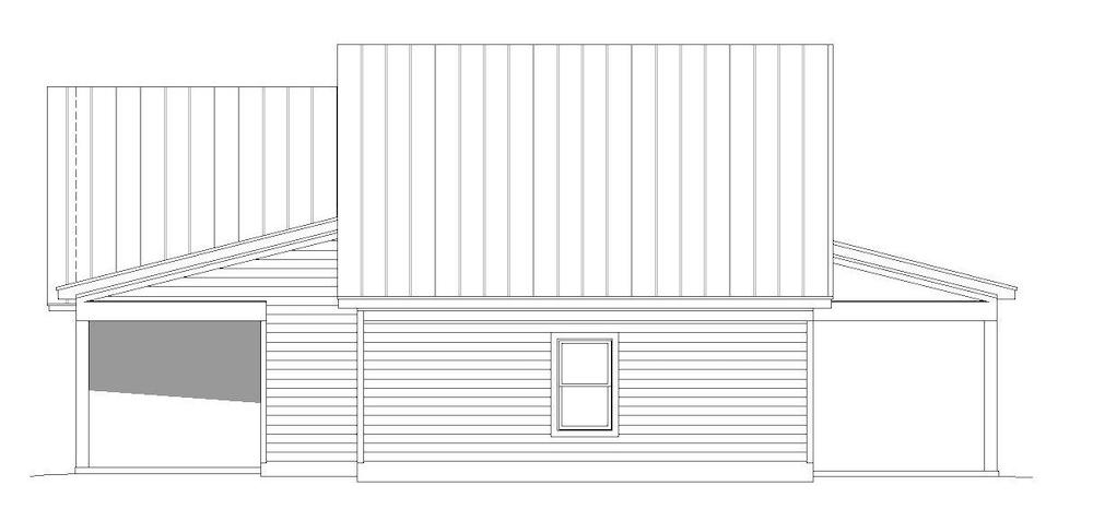 Home Plan Right Elevation of this 2-Bedroom,1677 Sq Ft Plan -196-1200