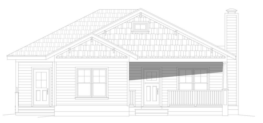 Home Plan Front Elevation of this 3-Bedroom,2168 Sq Ft Plan -196-1203