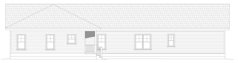 Home Plan Left Elevation of this 3-Bedroom,2168 Sq Ft Plan -196-1203
