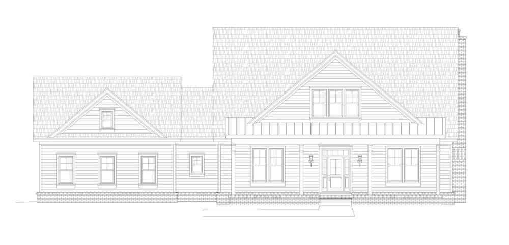 Home Plan Front Elevation of this 2-Bedroom,2400 Sq Ft Plan -196-1204