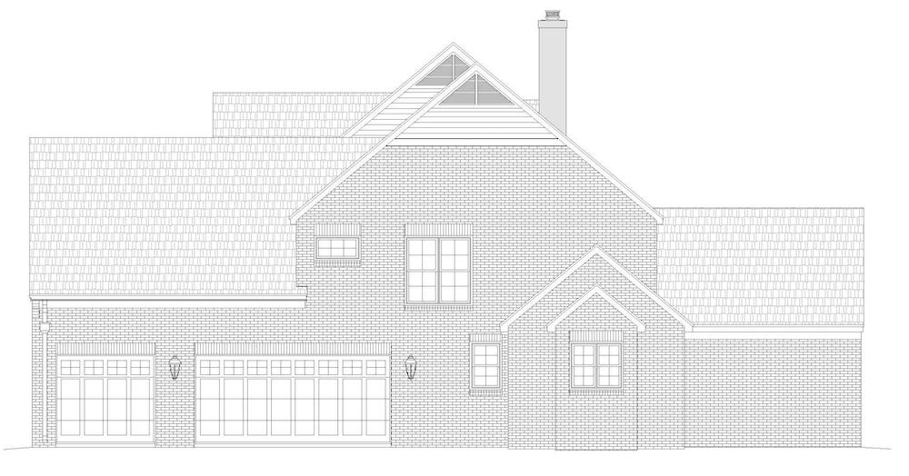 Home Plan Right Elevation of this 5-Bedroom,4726 Sq Ft Plan -196-1207