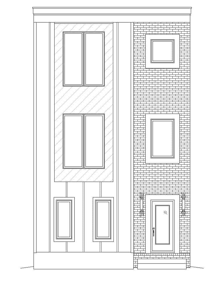 Home Plan Front Elevation of this 3-Bedroom,2129 Sq Ft Plan -196-1220