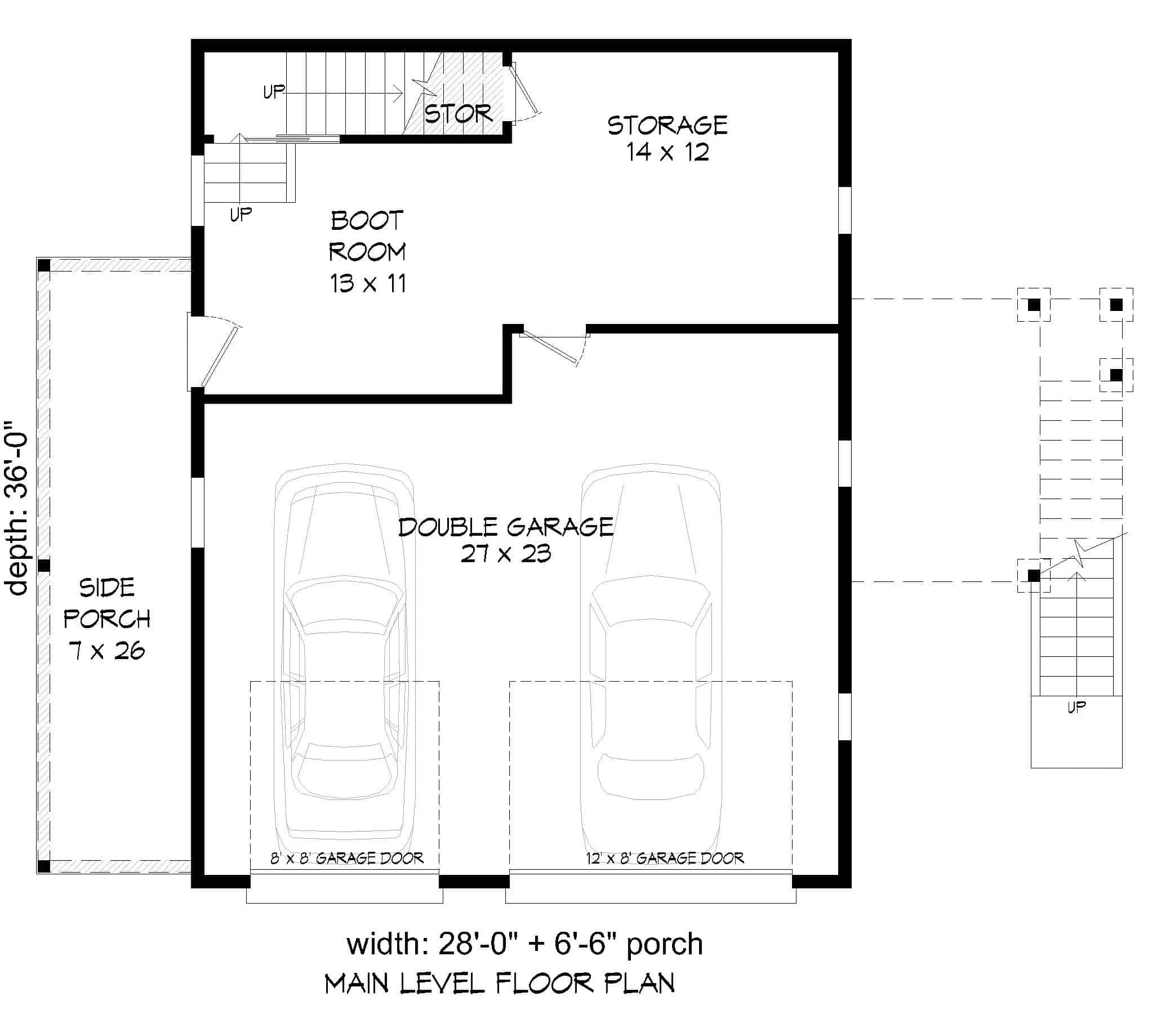 Garage of Farmhouse Plan #196-1227