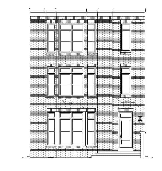 Home Plan Front Elevation of this 3-Bedroom,3321 Sq Ft Plan -196-1236