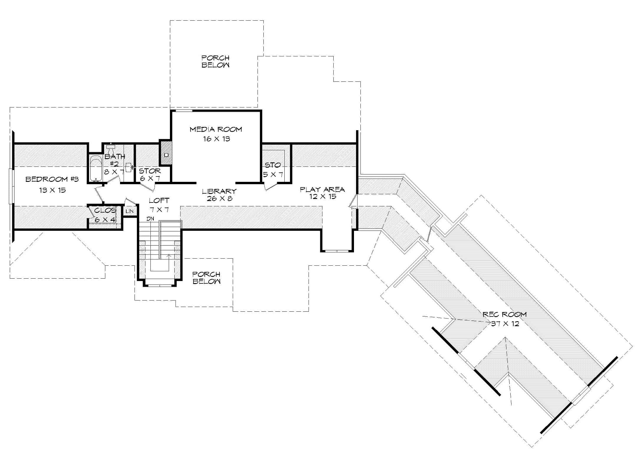 Upper Level of European Plan #196-1265