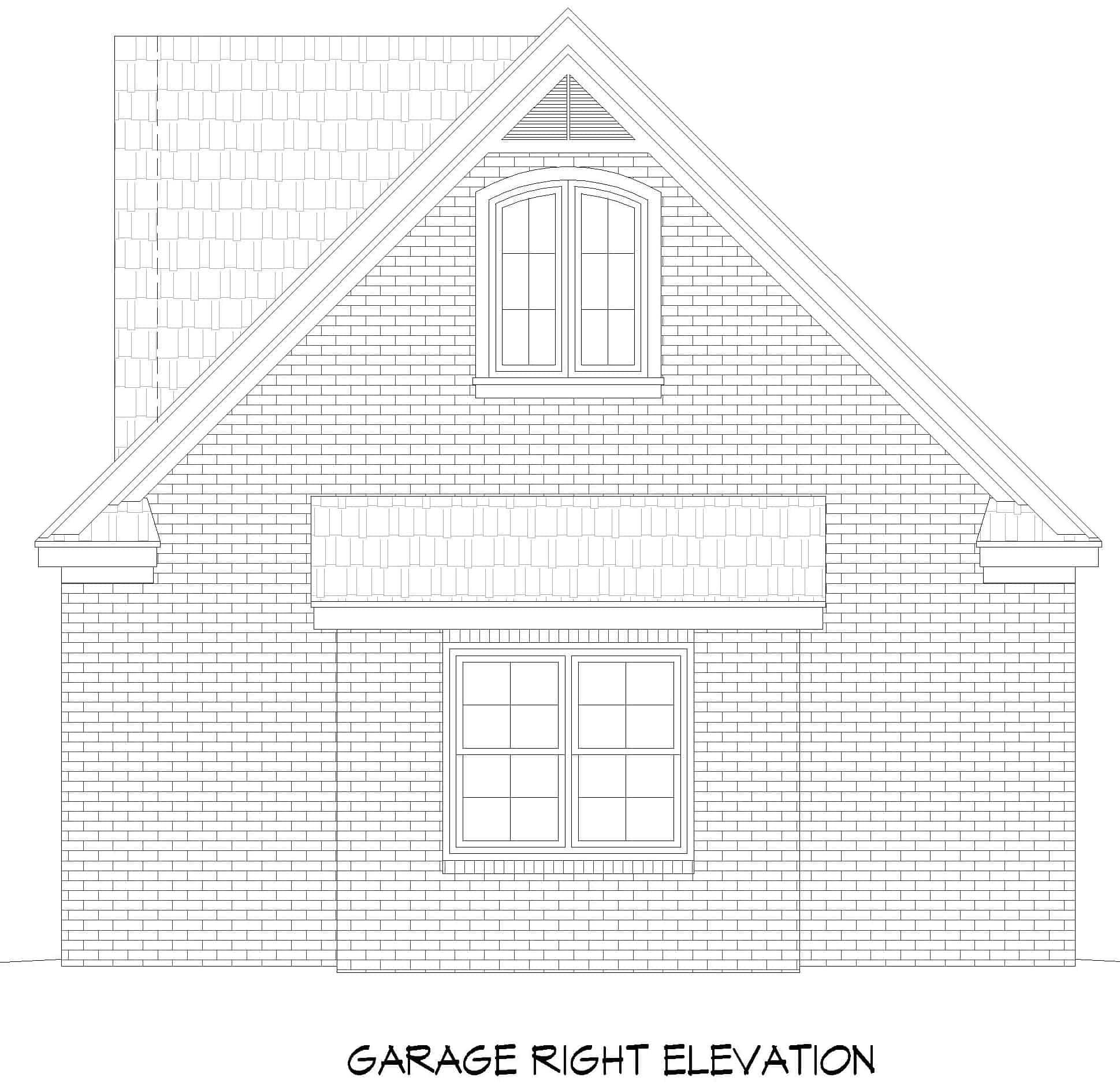 Home Plan Right Elevation of this 3-Bedroom,3510 Sq Ft Plan -196-1265