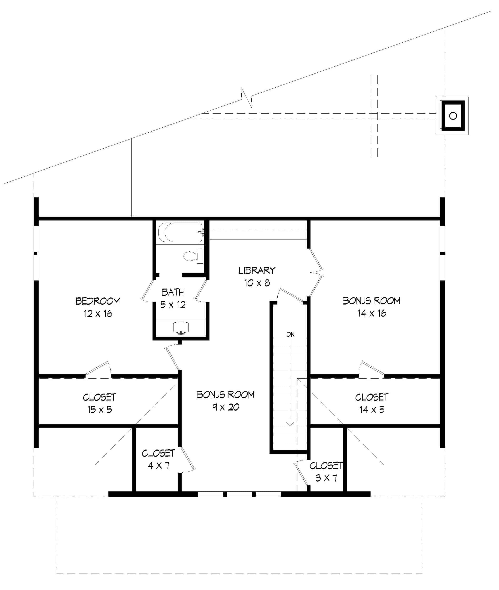 Upper Level of Ranch Plan #196-1267