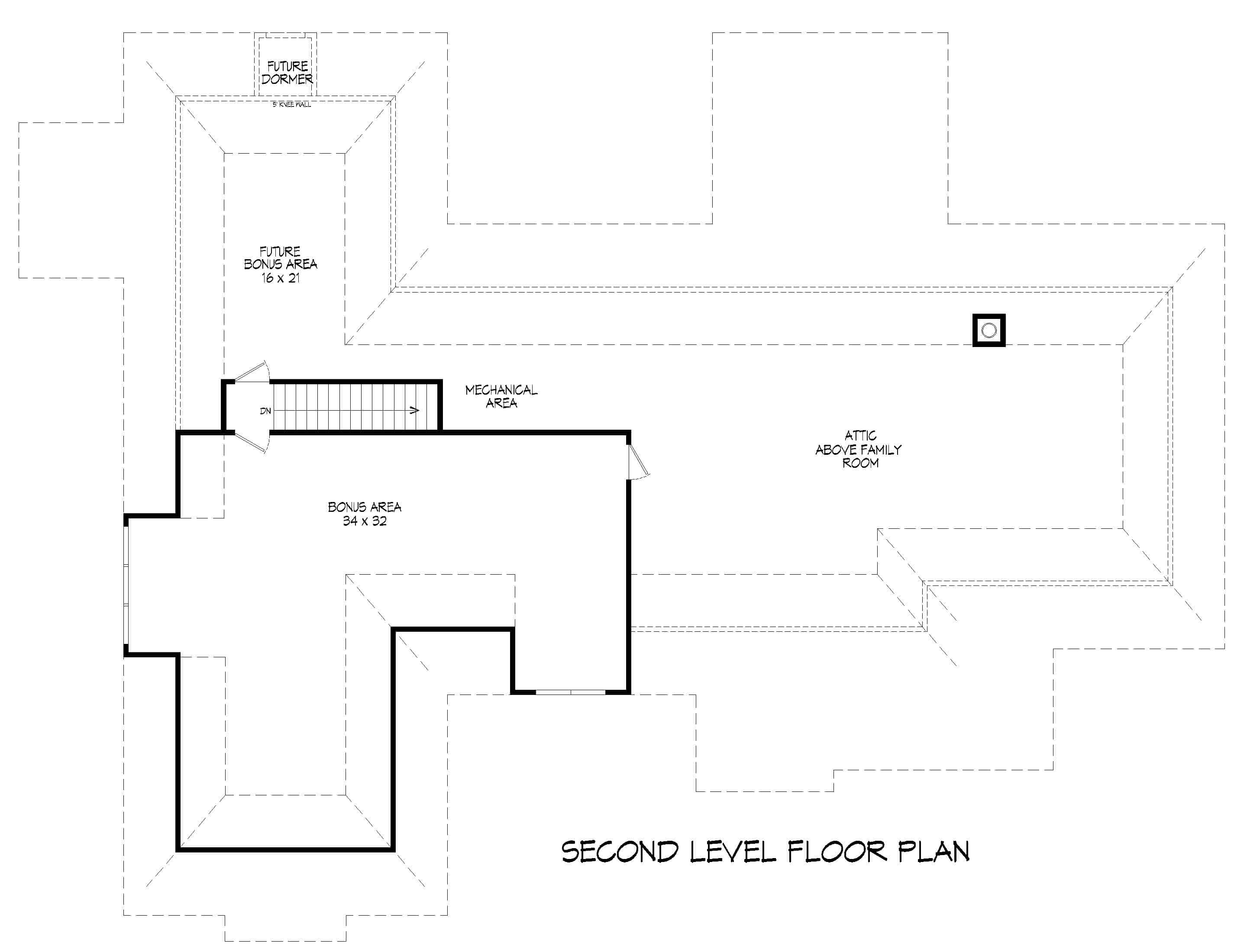 Upper Level of Ranch Plan #196-1269