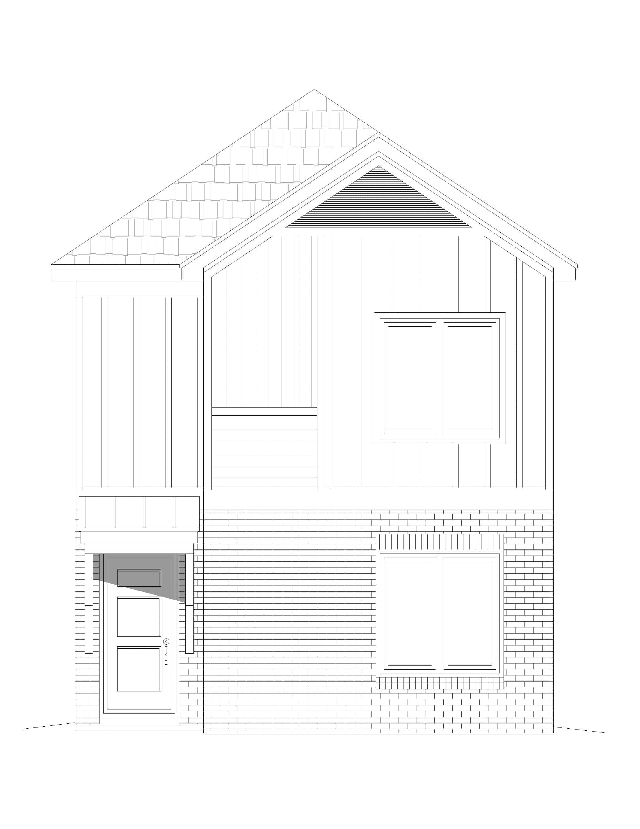 Home Plan Front Elevation of this 3-Bedroom,1888 Sq Ft Plan -196-1278