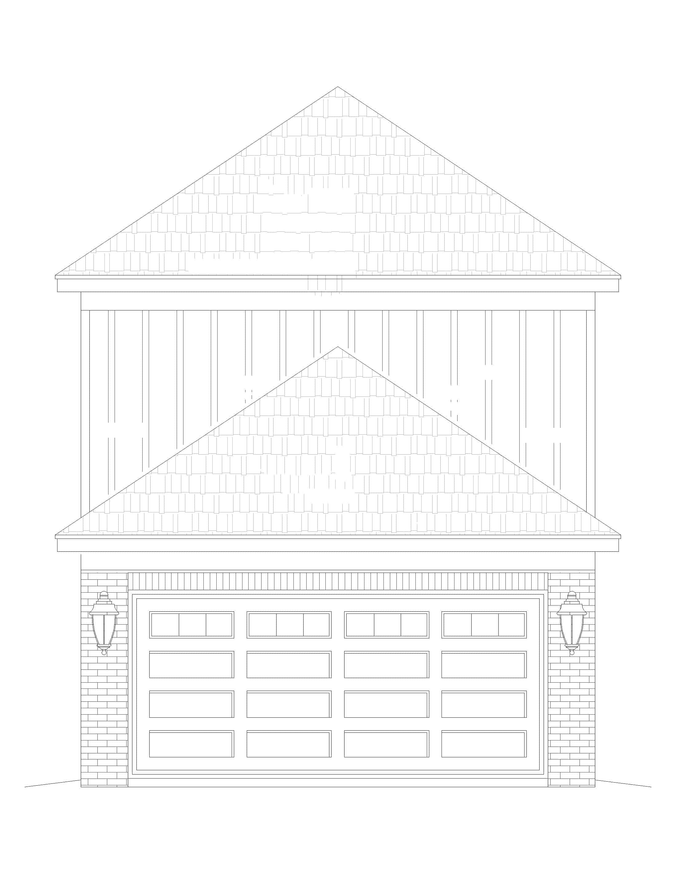 Home Plan Rear Elevation of this 3-Bedroom,1888 Sq Ft Plan -196-1278