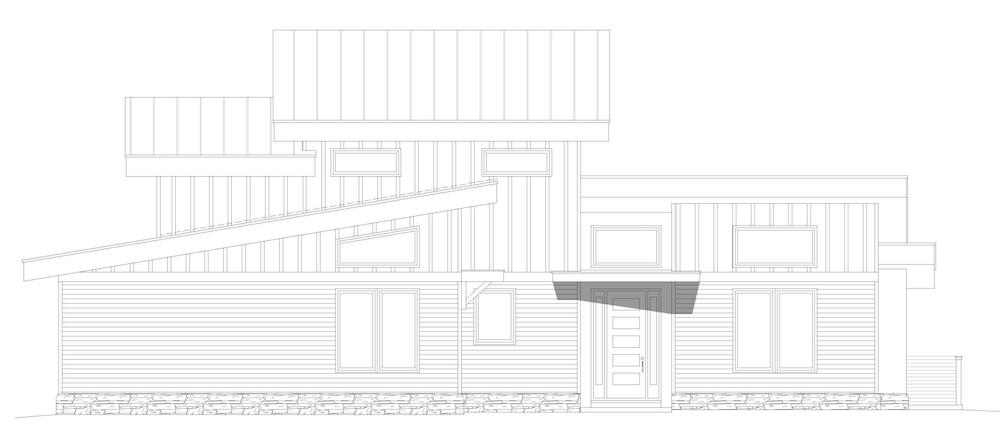 Home Plan Front Elevation of this 3-Bedroom,2318 Sq Ft Plan -196-1283
