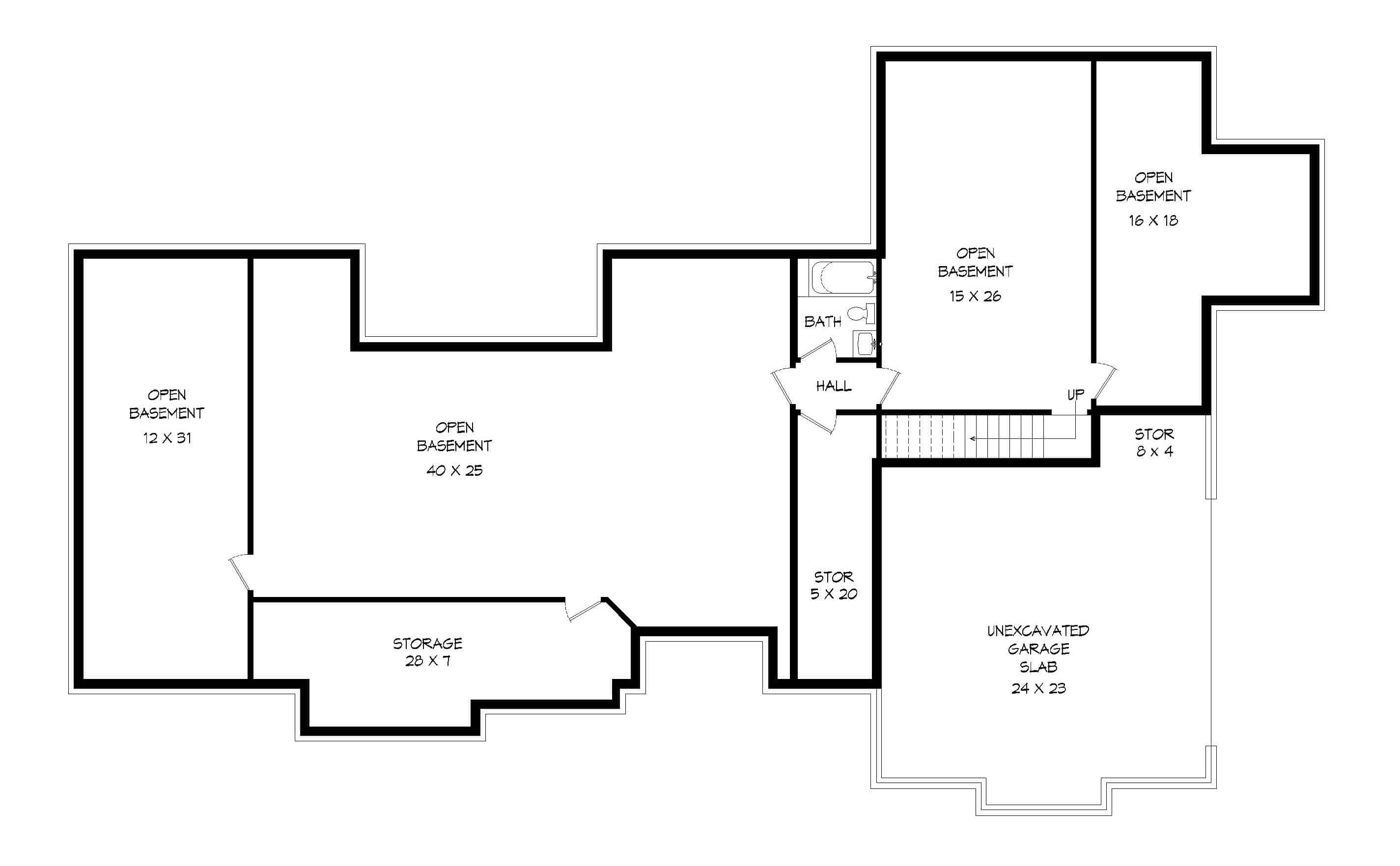 Basement of French Plan #196-1288