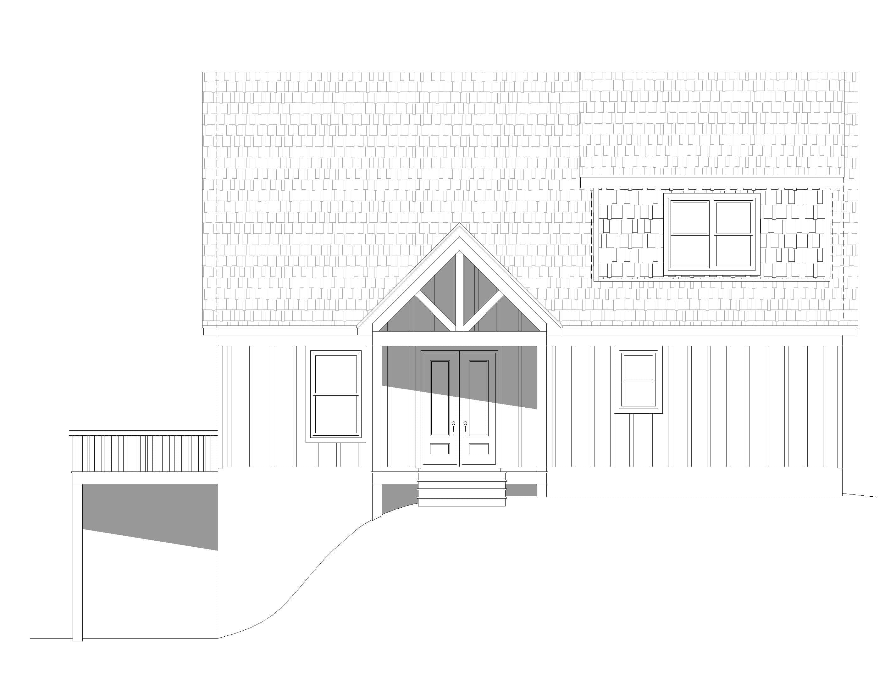 Home Plan Front Elevation of this 3-Bedroom,1952 Sq Ft Plan -196-1289