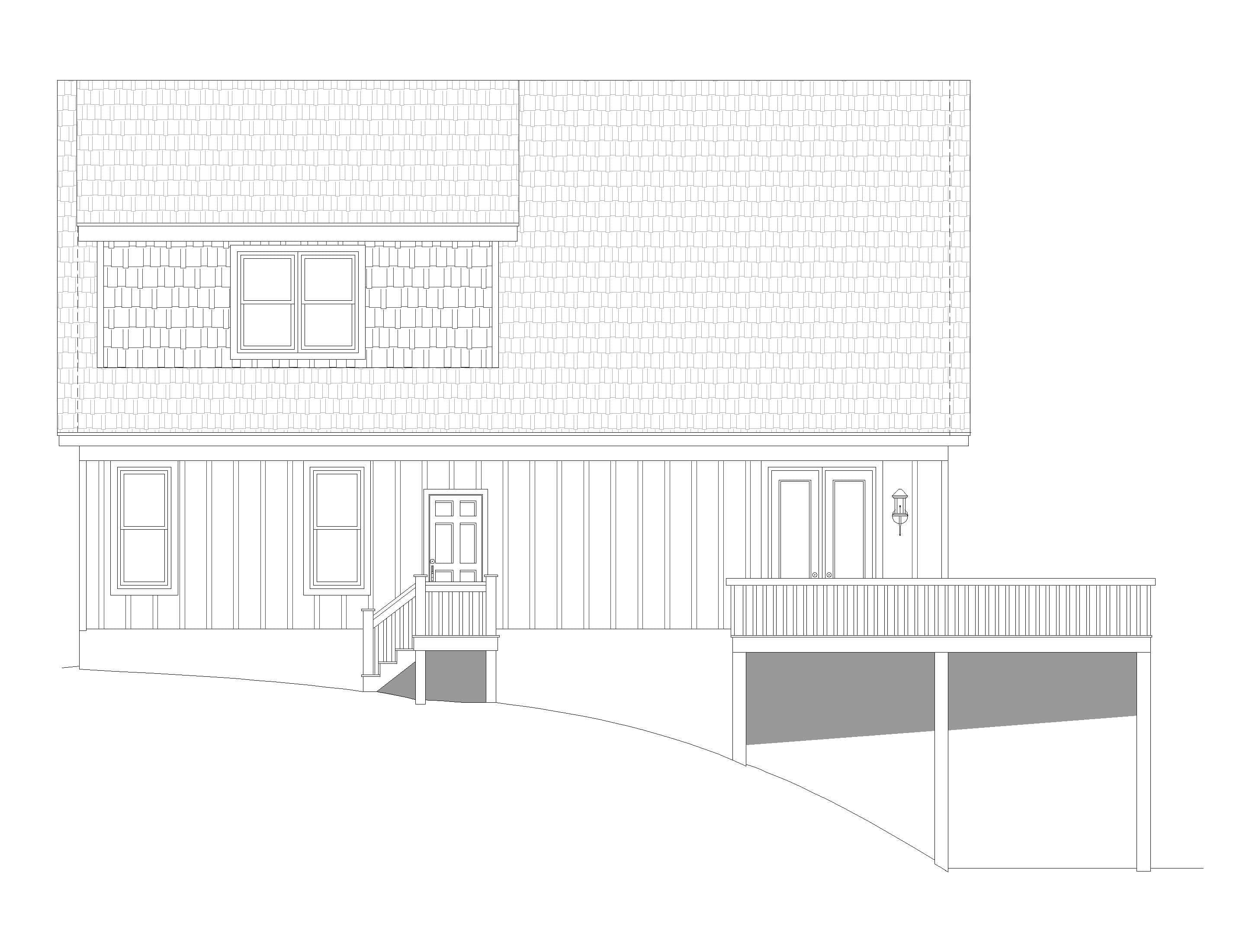 Home Plan Rear Elevation of this 3-Bedroom,1952 Sq Ft Plan -196-1289