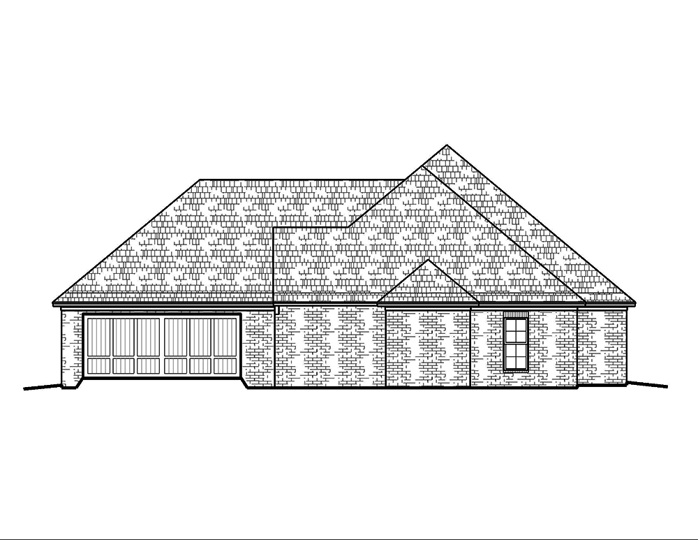 Home Plan Right Elevation of this 3-Bedroom,1953 Sq Ft Plan -197-1002