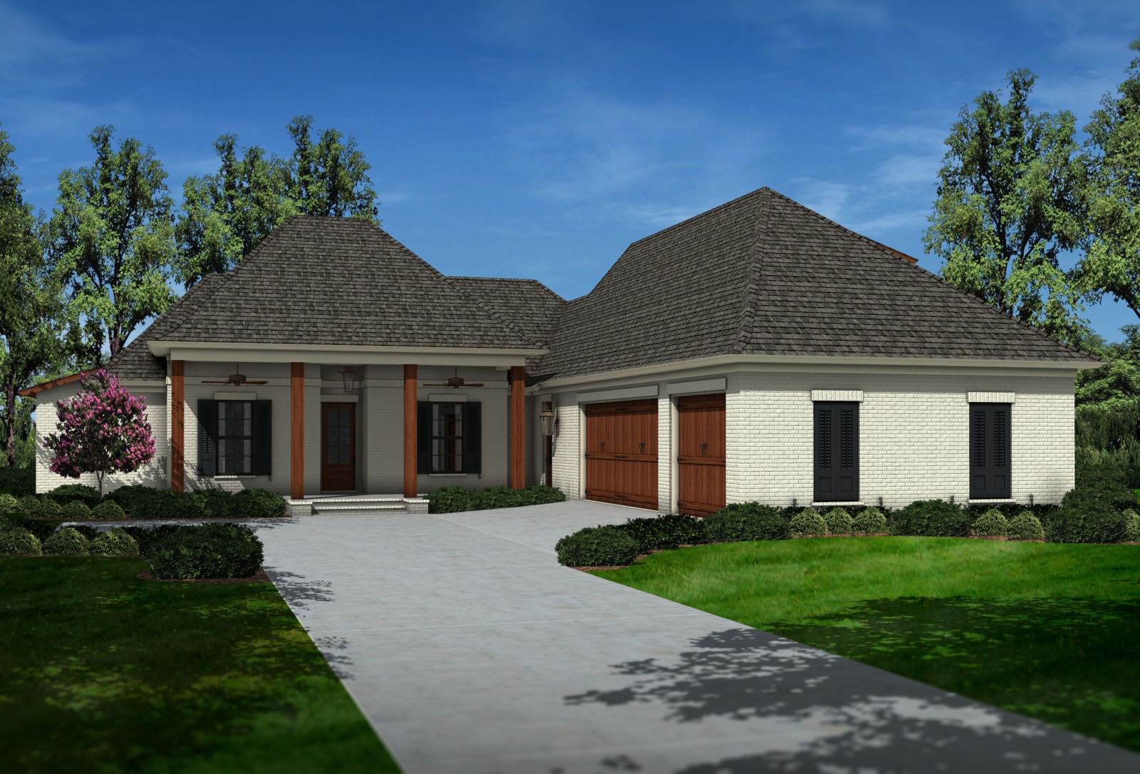 Front View of this 4-Bedroom, 2651 Sq Ft Plan - 197-1010