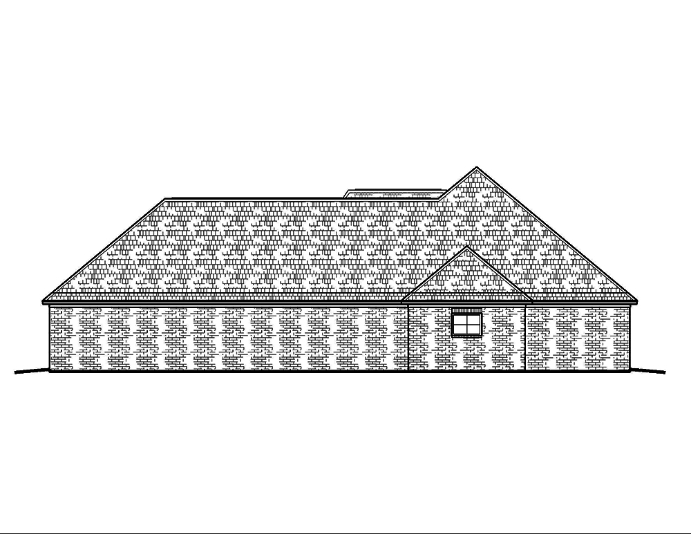 Home Plan Right Elevation of this 4-Bedroom,2247 Sq Ft Plan -197-1012