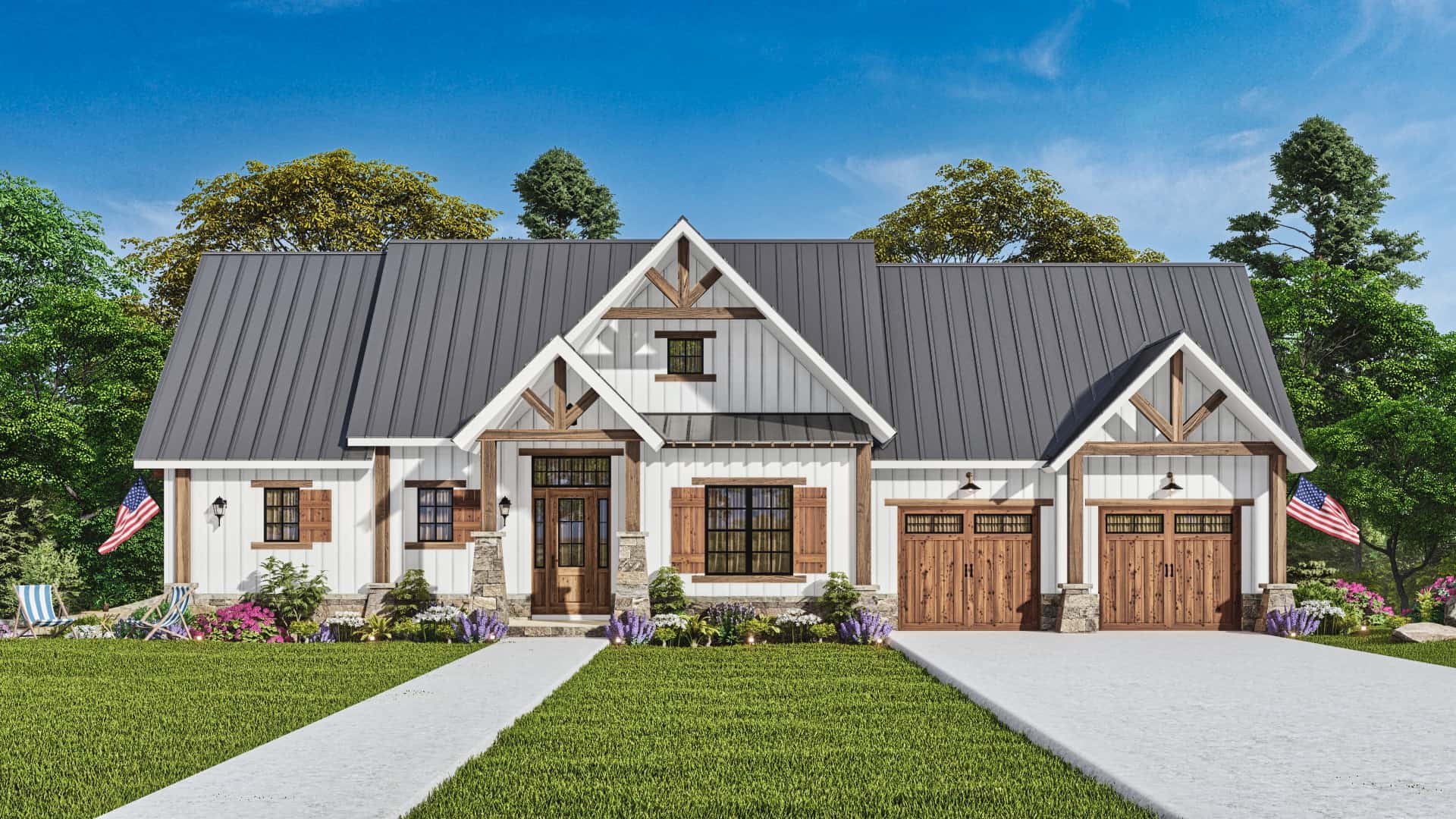 Cottage style home (ThePlanCollection: Plan #198-1012)