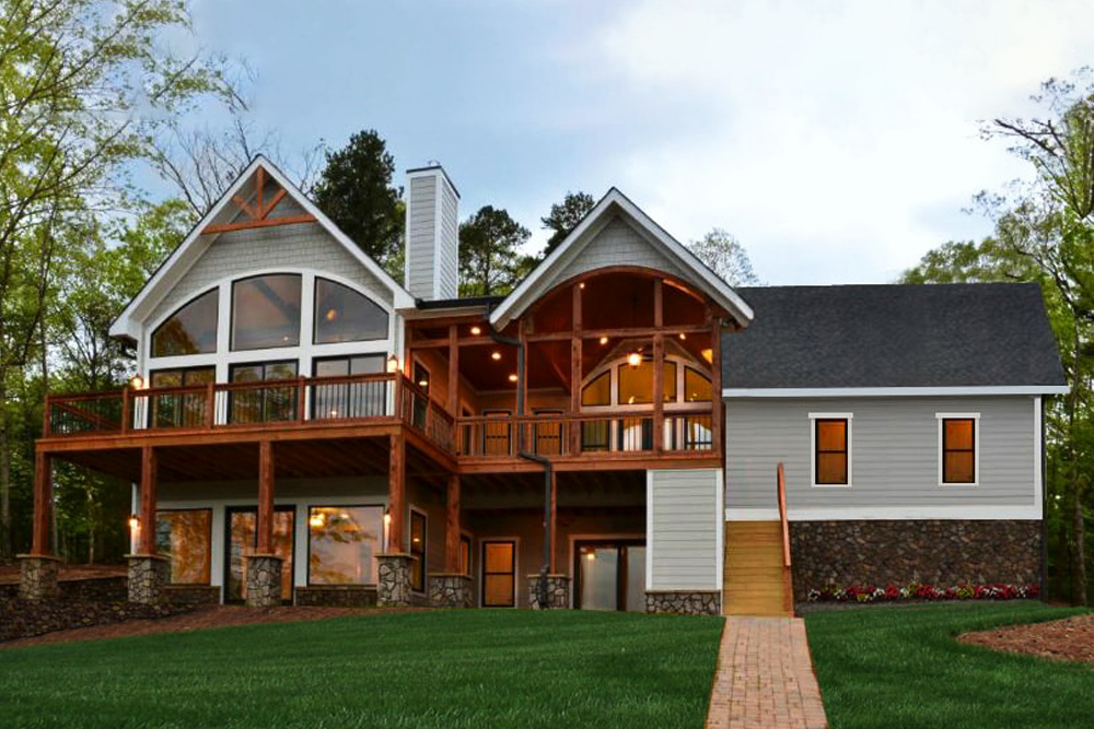 Rear View of this 4-Bedroom, 2363 Sq Ft Plan - 198-1014