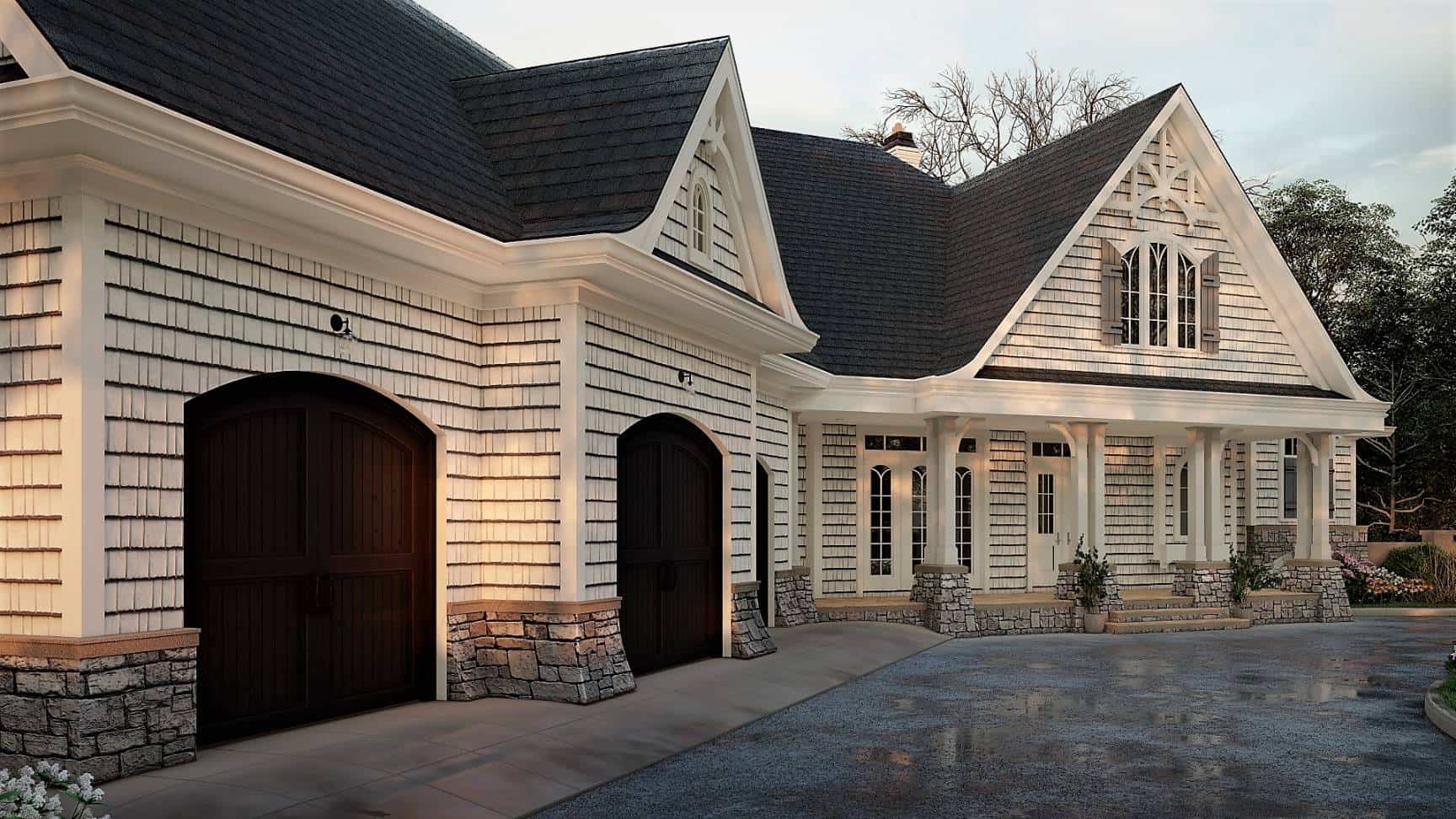Front View of this 3-Bedroom, 3128 Sq Ft Plan - 198-1016