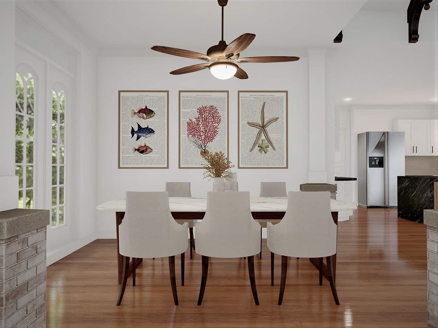 Dining Room of this 3-Bedroom, 3128 Sq Ft Plan - 198-1016