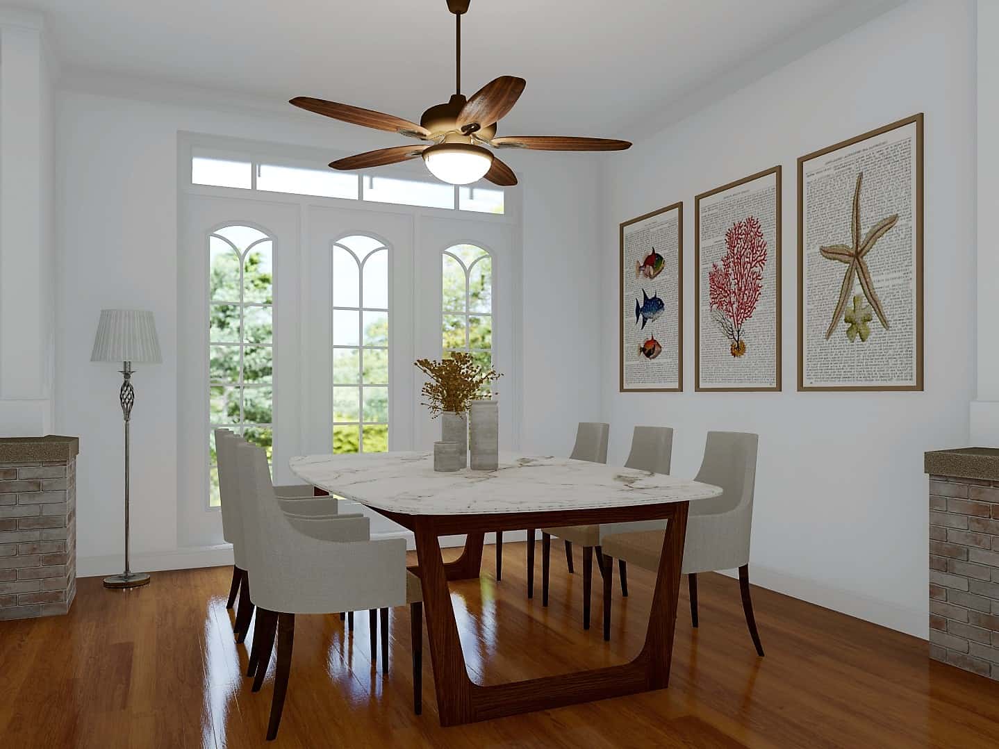 Dining Room of this 3-Bedroom, 3128 Sq Ft Plan - 198-1016