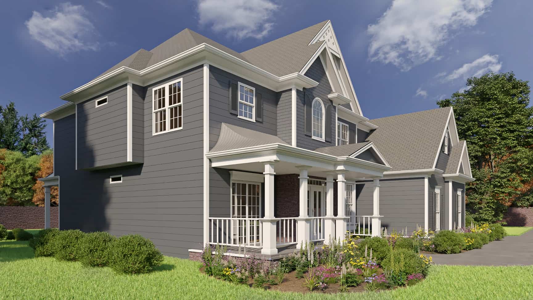 Left Side View of this 5-Bedroom, 3054 Sq Ft Plan - 198-1020
