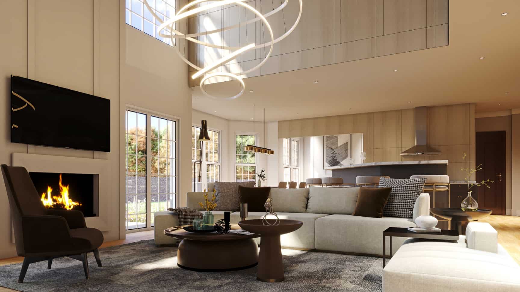 Great Room of this 5-Bedroom, 3054 Sq Ft Plan - 198-1020