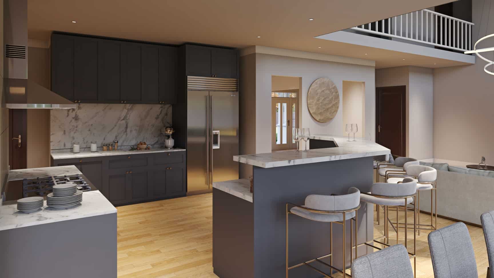 Kitchen of this 5-Bedroom, 3054 Sq Ft Plan - 198-1020