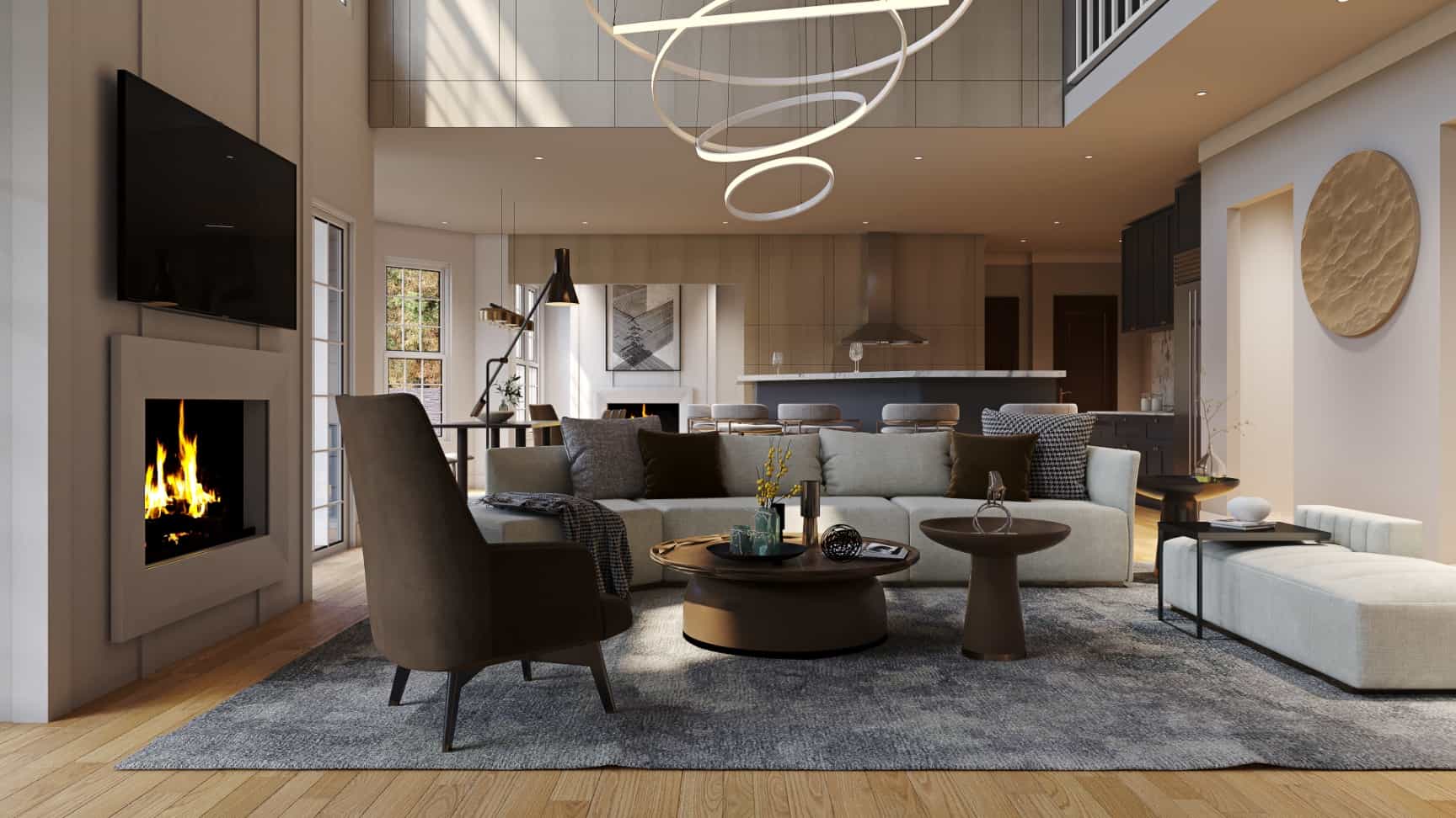 Great Room of this 5-Bedroom, 3054 Sq Ft Plan - 198-1020