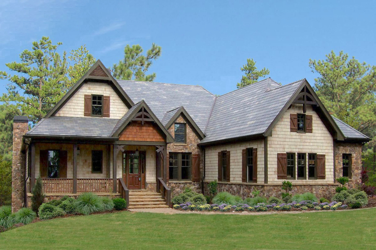 Ranch home (ThePlanCollection: House Plan #198-1031)