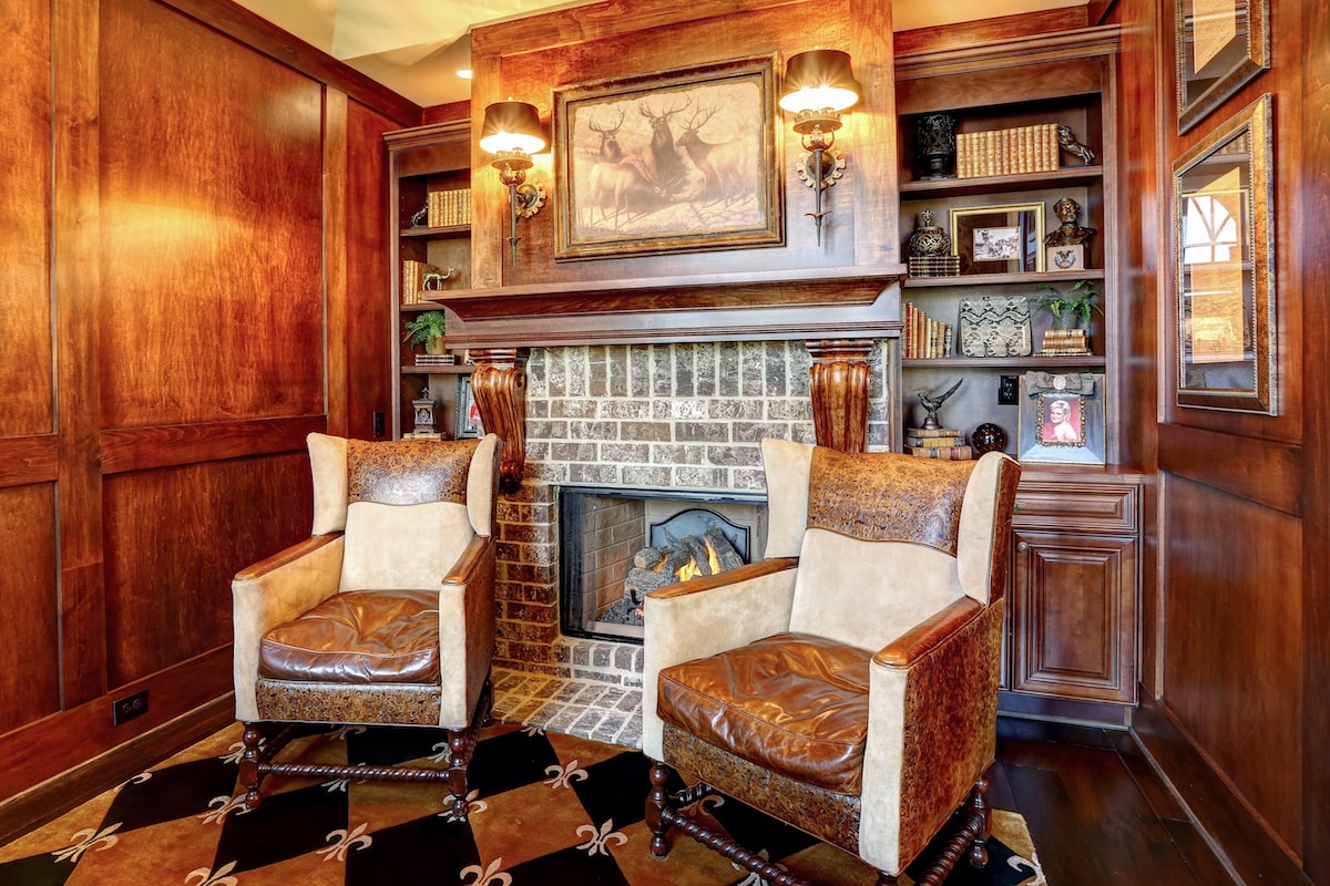 Home Office: Library of this 3-Bedroom,3480 Sq Ft Plan -3480